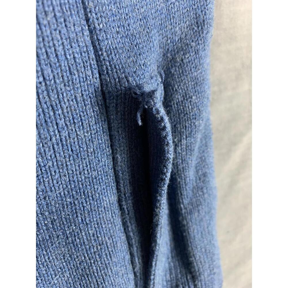 Tommy Hilfiger Mens Medium Blue Zip Up Sweater Stylish and Comfortable - Picture 7 of 7